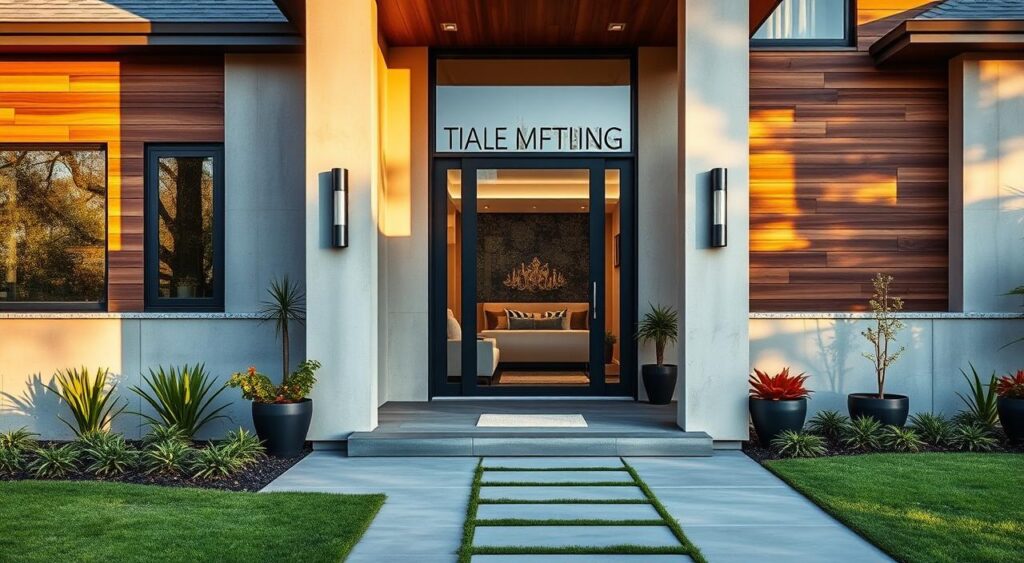 Transforme a Fachada da Sua Casa: Ideias Incríveis para Frentes Modernas que Encantam! 5 Atração visual na fachada