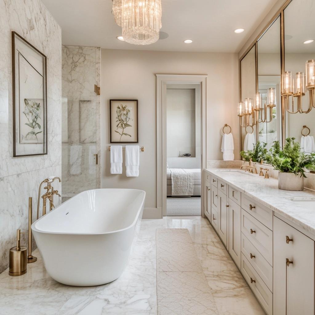 Transforme Seu Banheiro em um Luxo Acessível: Dicas Incríveis para Economizar! 6 Banheiro de Luxo: Como Ter o Seu Sem Gastar Muito?