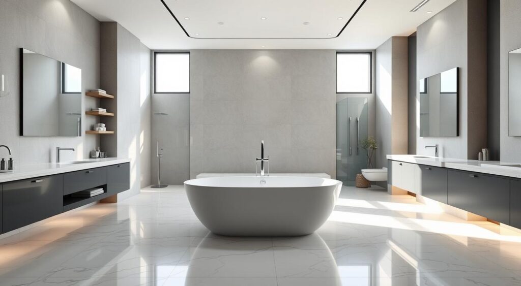 Transforme Seu Banheiro em um Luxo Acessível: Dicas Incríveis para Economizar! 10 Banheiro moderno.