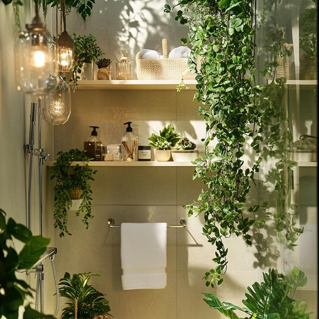 Transforme seu Banheiro com Plantas Artificiais: Dicas Imperdíveis para uma Decoração Incrível! 2 Decoração de Banheiro com Plantas Artificiais: Dicas e Estilos