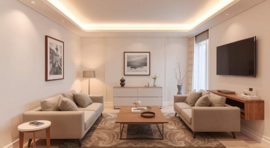 Transforme sua Sala: Segredos de Designers para uma Decoração Elegante em 2025! 9 Dicas práticas para decorar uma sala pequena, otimizando espaço e estilo.