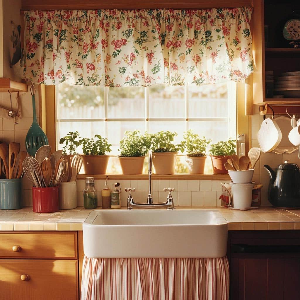 Cortina para pia: 40 ideias encantadoras para decorar sua cozinha