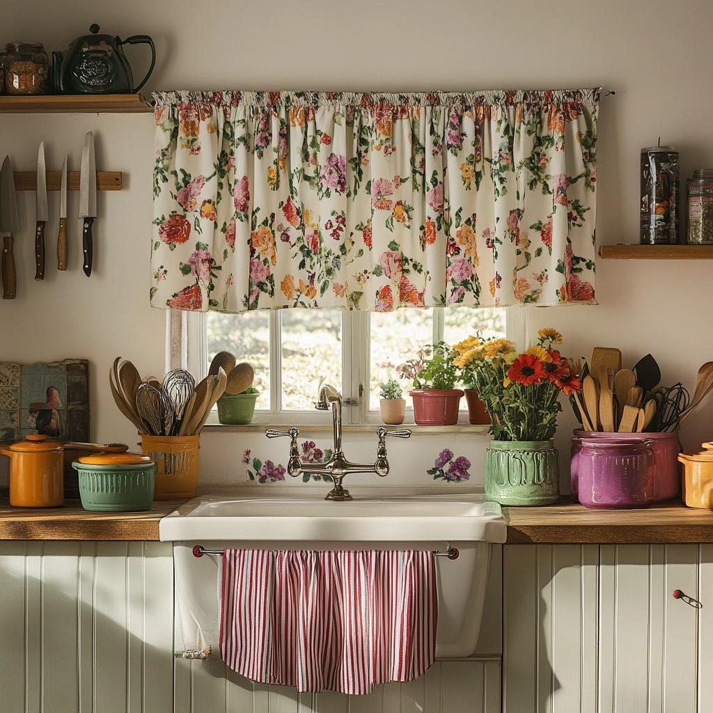 Cortina para pia: 40 ideias encantadoras para decorar sua cozinha