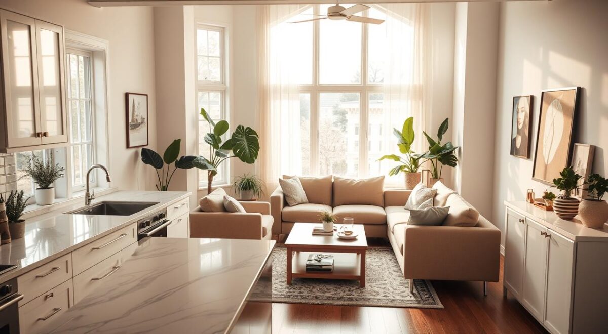 Transforme Seu Espaço: Segredos de Designers para uma Cozinha Americana e Sala de Estar Incríveis! 3 Cozinha americana e sala de estar: dicas e tendências.