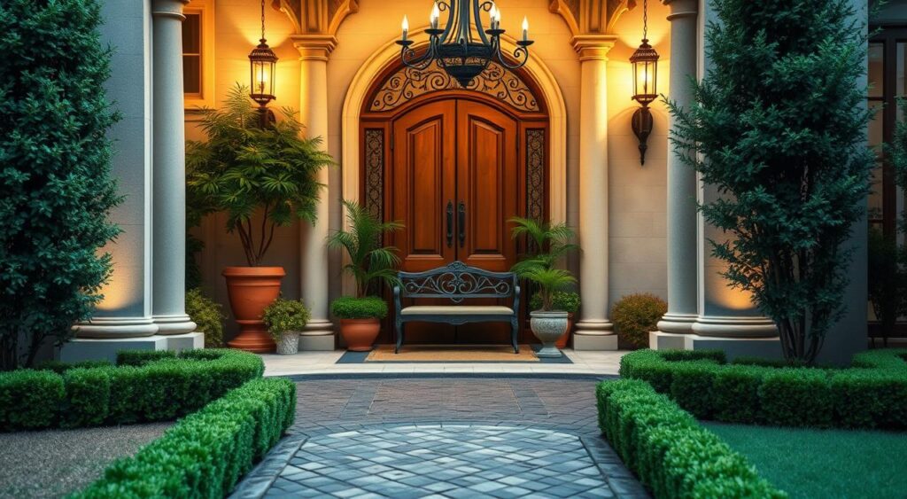 Transforme a Fachada da Sua Casa: 10 Ideias Incríveis que Valorizam Seu Imóvel! 1 Decoração de entrada: criando uma boa impressão