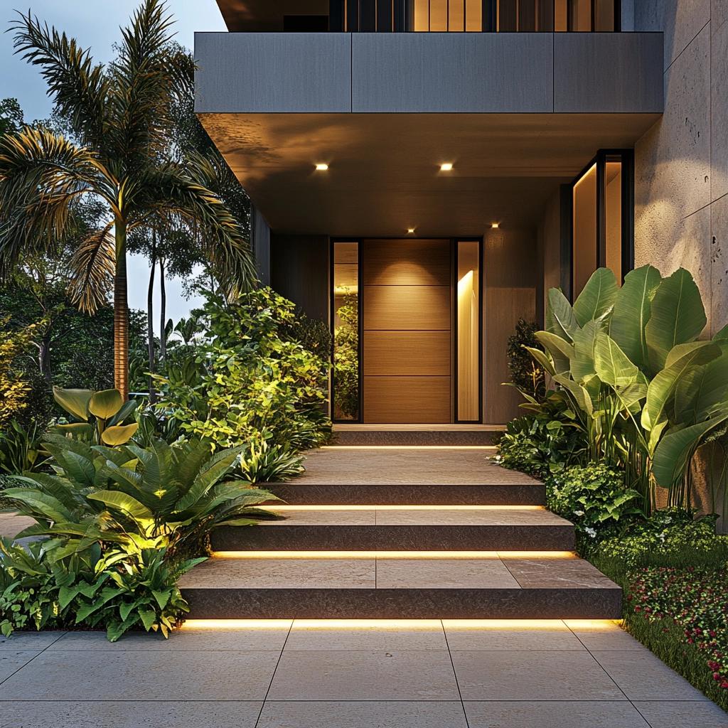 Fachadas com jardins frontais: como integrar paisagismo com arquitetura 4 Fachadas com jardins frontais: como integrar paisagismo com arquitetura