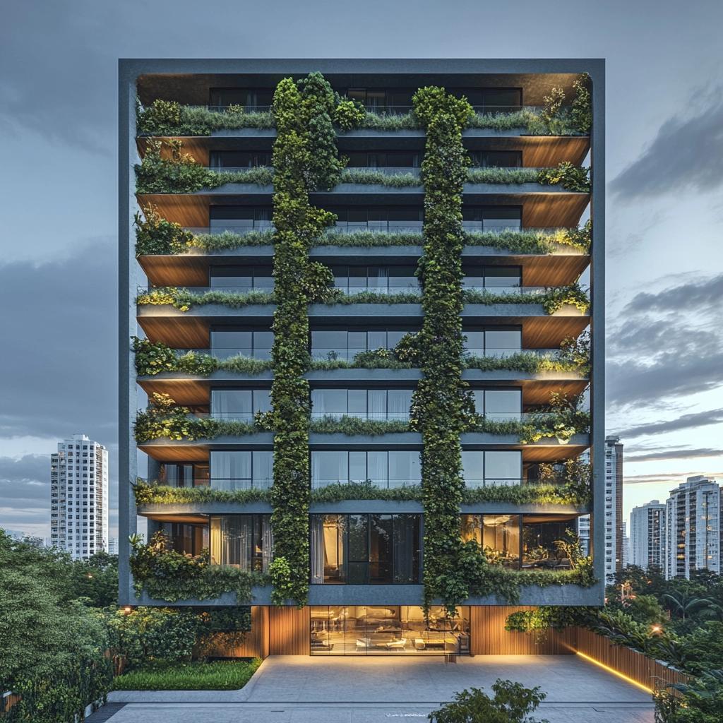 Fachadas Sustentáveis: Integrando Natureza e Arquitetura 4 Fachadas Sustentáveis: Integrando Natureza e Arquitetura