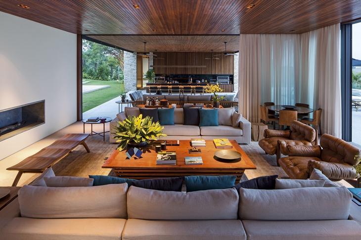 Aposte em forros de madeira para um ambiente de tirar o fôlego 3 Foto: Reprodução / Jacobsen Arquitetura