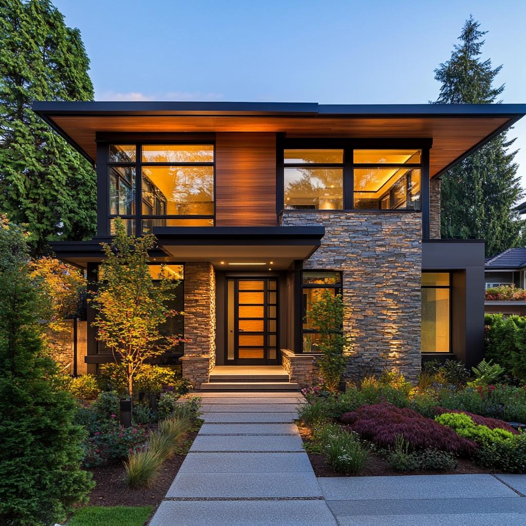 Descubra Como Transformar a Frente da Sua Casa em um Espetáculo de Elegância! 2 Ideias para Uma Frente Bonita de Casa Elegante