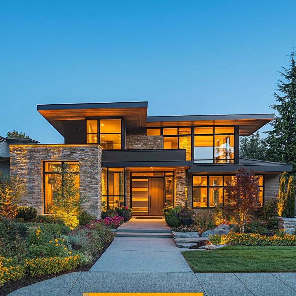 Descubra Como Transformar a Frente da Sua Casa em um Espetáculo de Elegância! 4 Ideias para Uma Frente Bonita de Casa Elegante