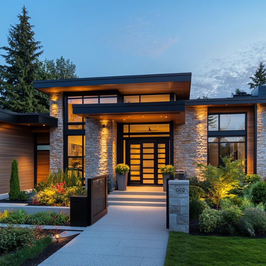 Descubra Como Transformar a Frente da Sua Casa em um Espetáculo de Elegância! 6 Ideias para Uma Frente Bonita de Casa Elegante