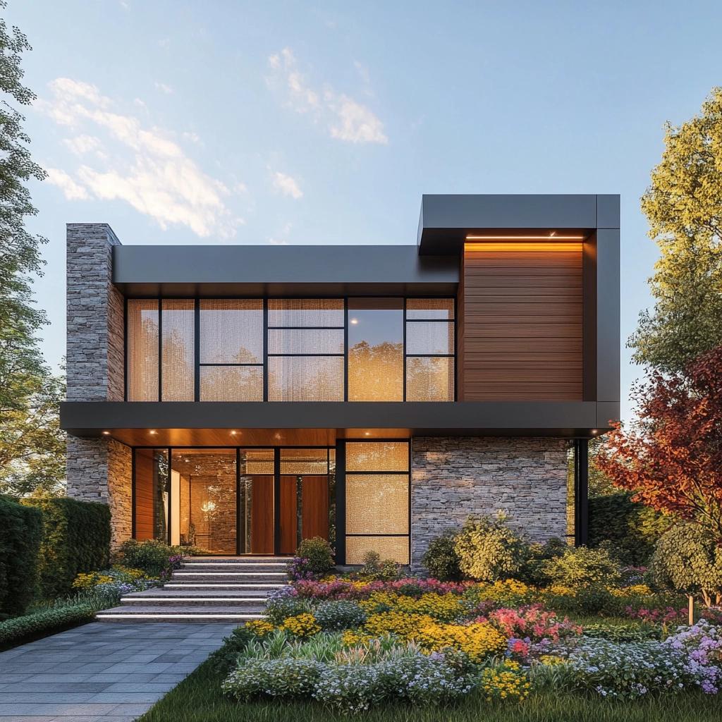 Transforme a Fachada da Sua Casa: Ideias Incríveis para Frentes Modernas que Encantam! 6 Inspirações para Frentes de Casas Modernas: Ideias e Fotos