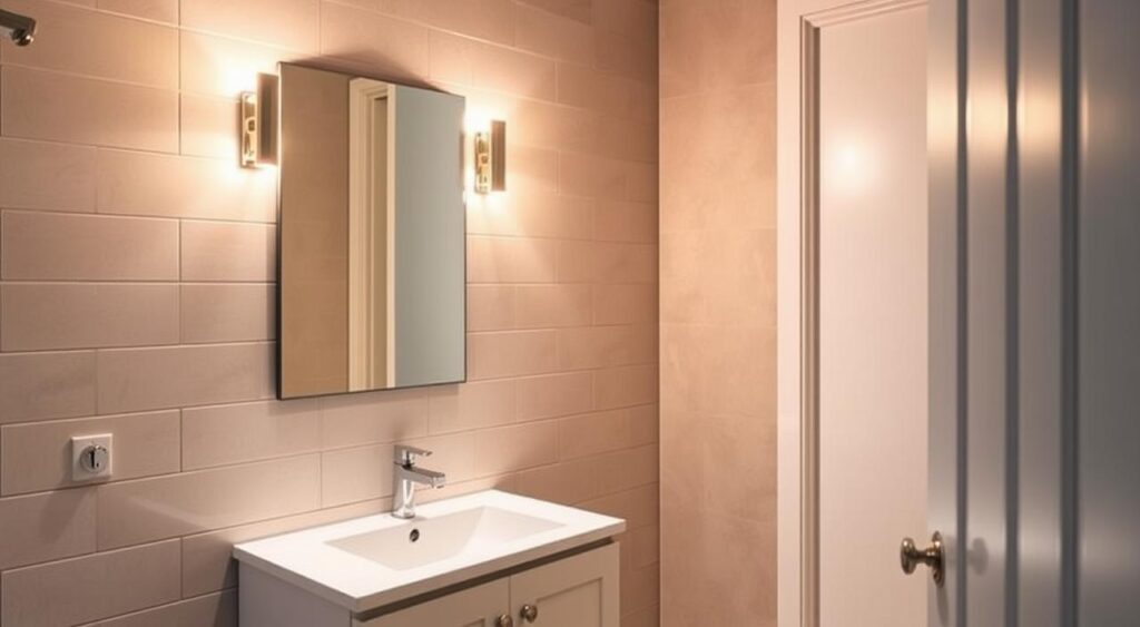 Transforme seu Lavabo Pequeno: Dicas de Estilo e Charme que Você Não Pode Perder! 1 Iluminação adequada no lavabo pequeno.