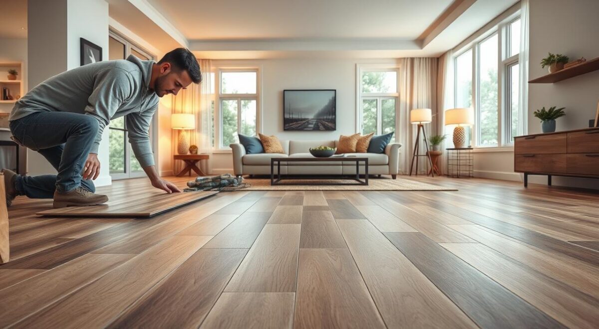 Você sabia que a escolha entre Piso Vinílico e Laminado pode transformar sua casa? Descubra o que os especialistas recomendam! 3 Instalação de piso laminado e piso vinílico