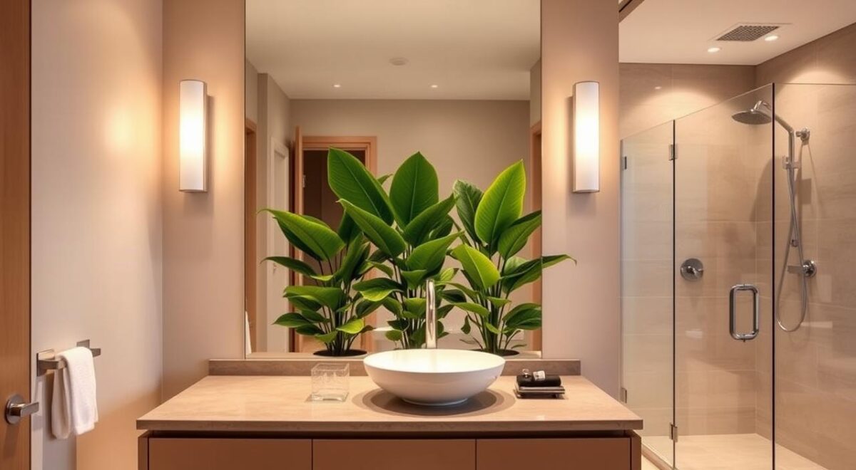 Transforme seu Banheiro com Plantas Artificiais: Dicas Imperdíveis para uma Decoração Incrível! 3 Itens de qualidade na decoração de banheiro.