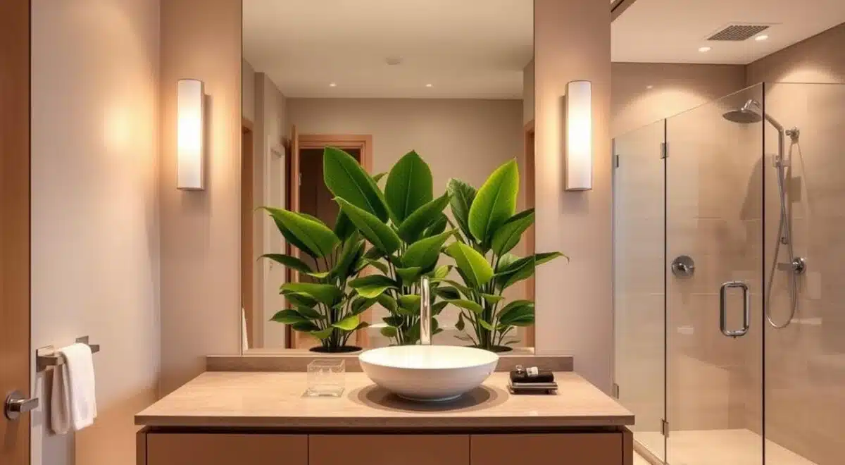 Itens de qualidade na decoração de banheiro.