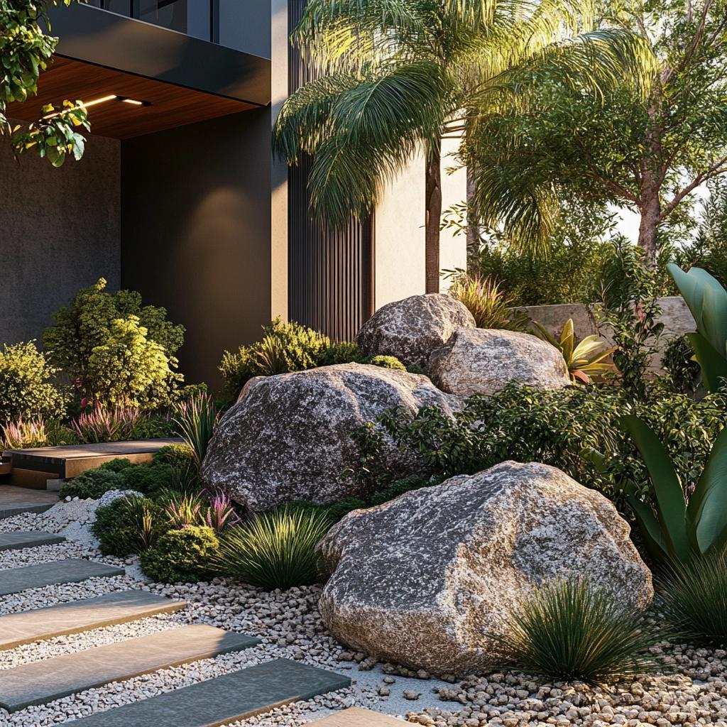 Como fazer um jardim de pedras bonito e sem manutenção para áreas externas