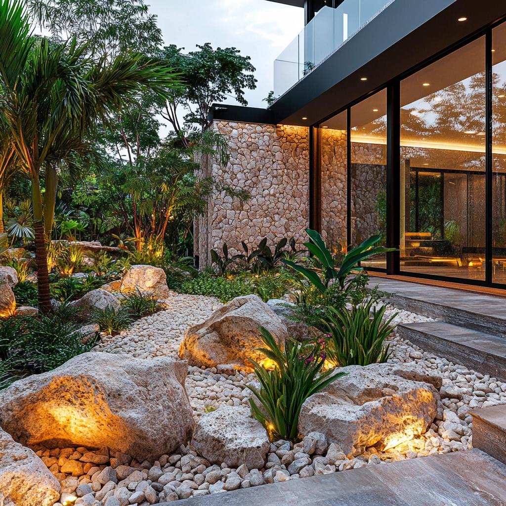Como Fazer Um Jardim De Pedras Bonito E Sem Manutenção Para áreas Externas