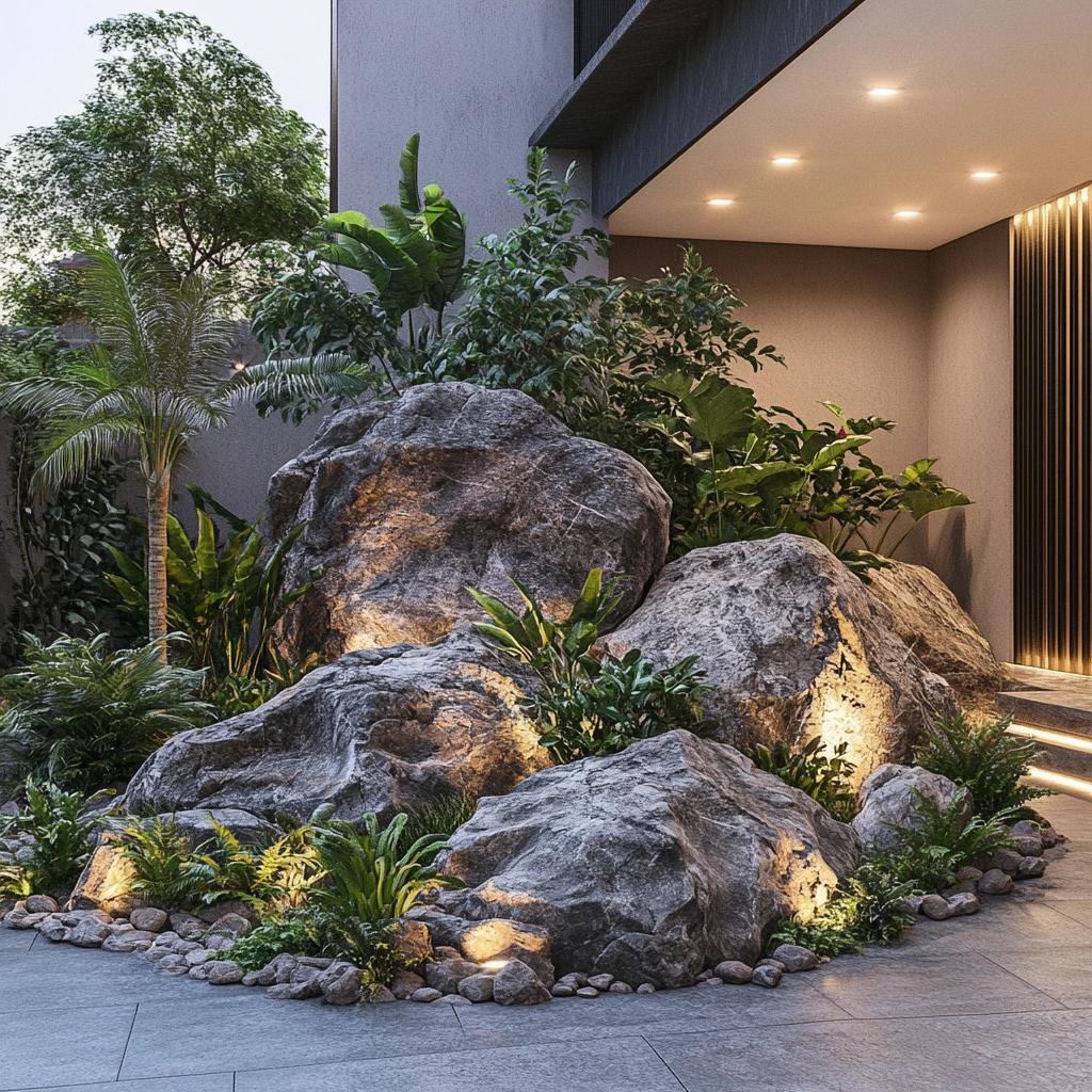 Como fazer um jardim de pedras bonito e sem manutenção para áreas externas
