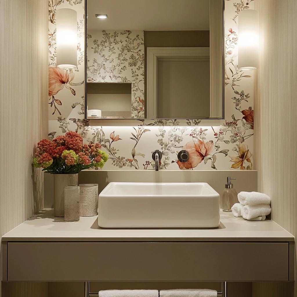 Transforme seu Lavabo Pequeno: Dicas de Estilo e Charme que Você Não Pode Perder! 4 Lavabo Pequeno Decorado: Dicas de Estilo e Charme