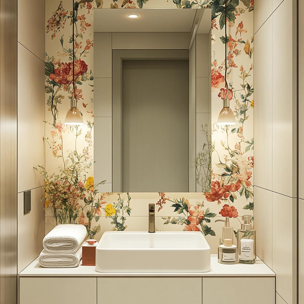 Transforme seu Lavabo Pequeno: Dicas de Estilo e Charme que Você Não Pode Perder! 6 Lavabo Pequeno Decorado: Dicas de Estilo e Charme
