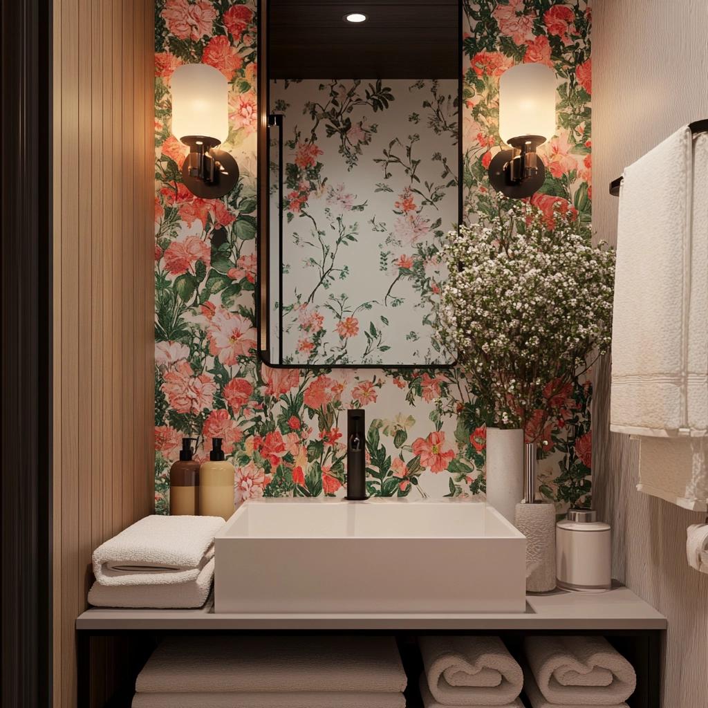 Transforme seu Lavabo Pequeno: Dicas de Estilo e Charme que Você Não Pode Perder! 8 Lavabo Pequeno Decorado: Dicas de Estilo e Charme