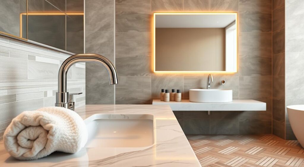 Transforme Seu Banheiro em um Luxo Acessível: Dicas Incríveis para Economizar! 5 Materiais para banheiro de luxo.