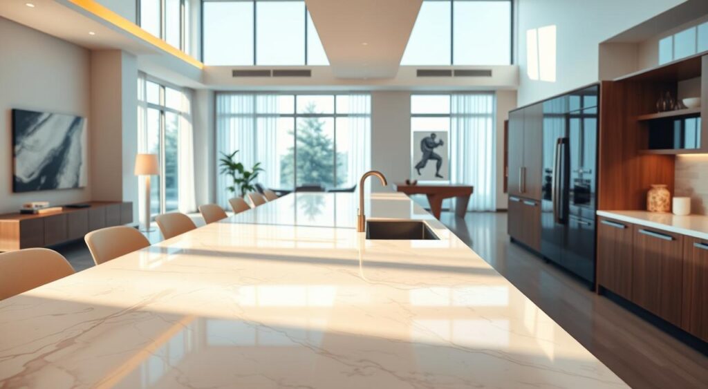 Transforme sua Sala e Cozinha Conjugada: Dicas Incríveis que Você Precisa Conhecer! 9 O papel das bancadas na integração de espaços.