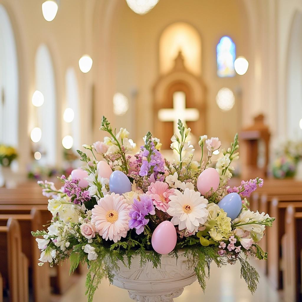 Transforme sua Igreja nesta Páscoa: Dicas de Decoração Criativa que Você Não Pode Perder! 4 Decoração Criativa para a Páscoa na Igreja