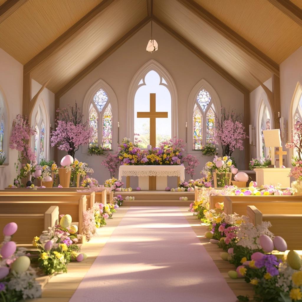 Transforme sua Igreja nesta Páscoa: Dicas de Decoração Criativa que Você Não Pode Perder! 8 Decoração Criativa para a Páscoa na Igreja