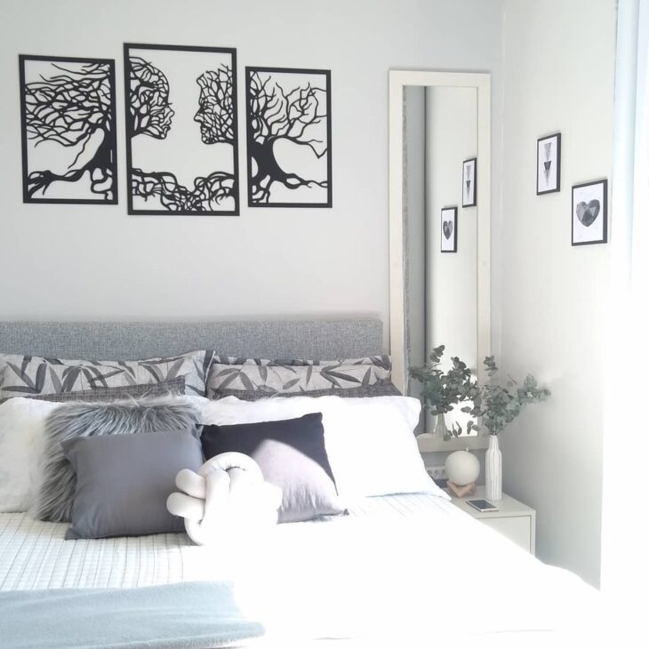 Descubra 10 Ideias de Quadros que Transformarão o Quarto do Seu Casal em um Refúgio de Amor! 1 Foto de quadros para quarto de casal 5 - 5