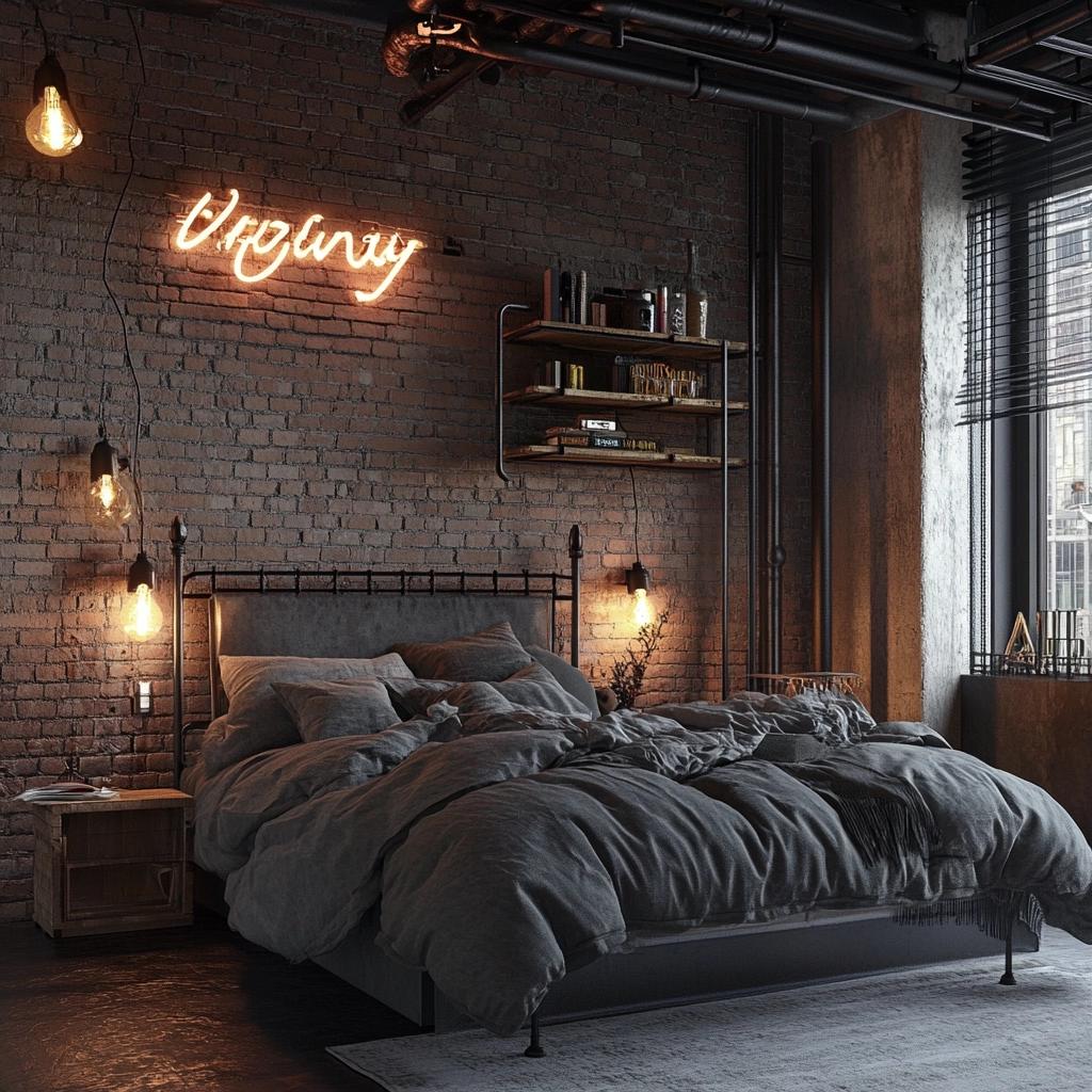 Transforme seu Quarto com Estilo Industrial: 70 Ideias Incríveis que Você Precisa Conhecer! 4 70 Ideias para ter um Quarto com Estilo Industrial