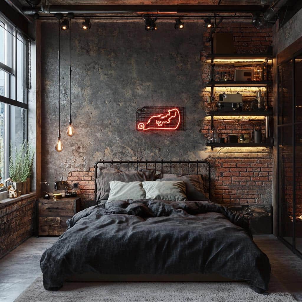 Transforme seu Quarto com Estilo Industrial: 70 Ideias Incríveis que Você Precisa Conhecer! 6 70 Ideias para ter um Quarto com Estilo Industrial