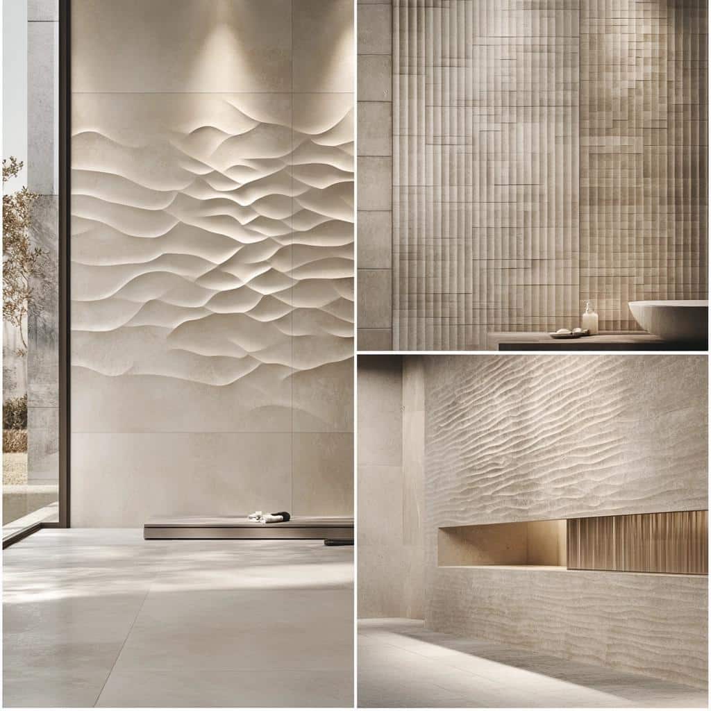 Revestimento Texturizado: O Toque que Transforma sua Decoração! 8 Revestimento com Relevo: Decoração para Ver e Sentir