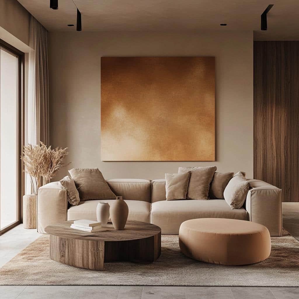 5 Inspirações com Tons Mocha Mousse para 2025 2 Tons Mocha Mousse: A Cor de 2025 na Sua Decoração