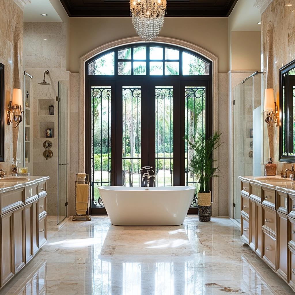 Descubra 15 Ideias Incríveis para Transformar Seu Banheiro em um Espaço Luxuoso! 1 15 Ideias de Banheiro Luxuoso para um Espaço Sofisticado