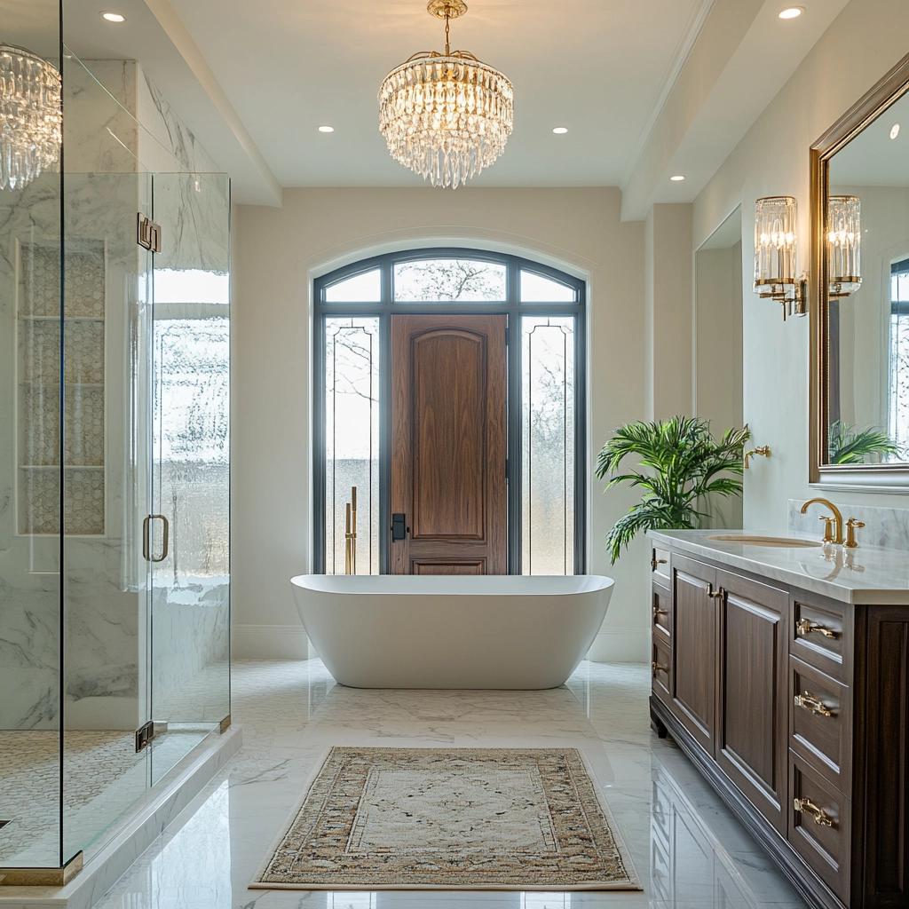 Descubra 15 Ideias Incríveis para Transformar Seu Banheiro em um Espaço Luxuoso! 3 15 Ideias de Banheiro Luxuoso para um Espaço Sofisticado