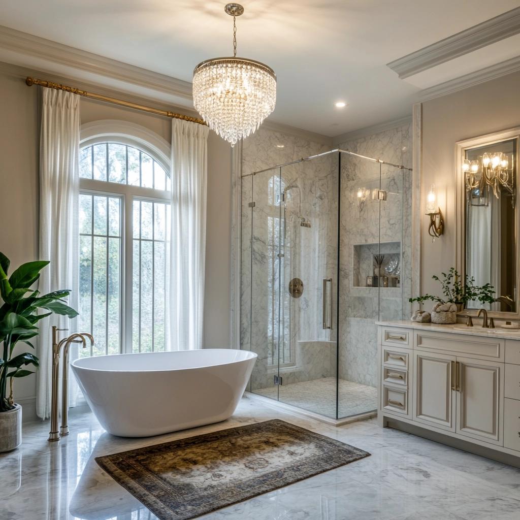 Descubra 15 Ideias Incríveis para Transformar Seu Banheiro em um Espaço Luxuoso! 6 15 Ideias de Banheiro Luxuoso para um Espaço Sofisticado