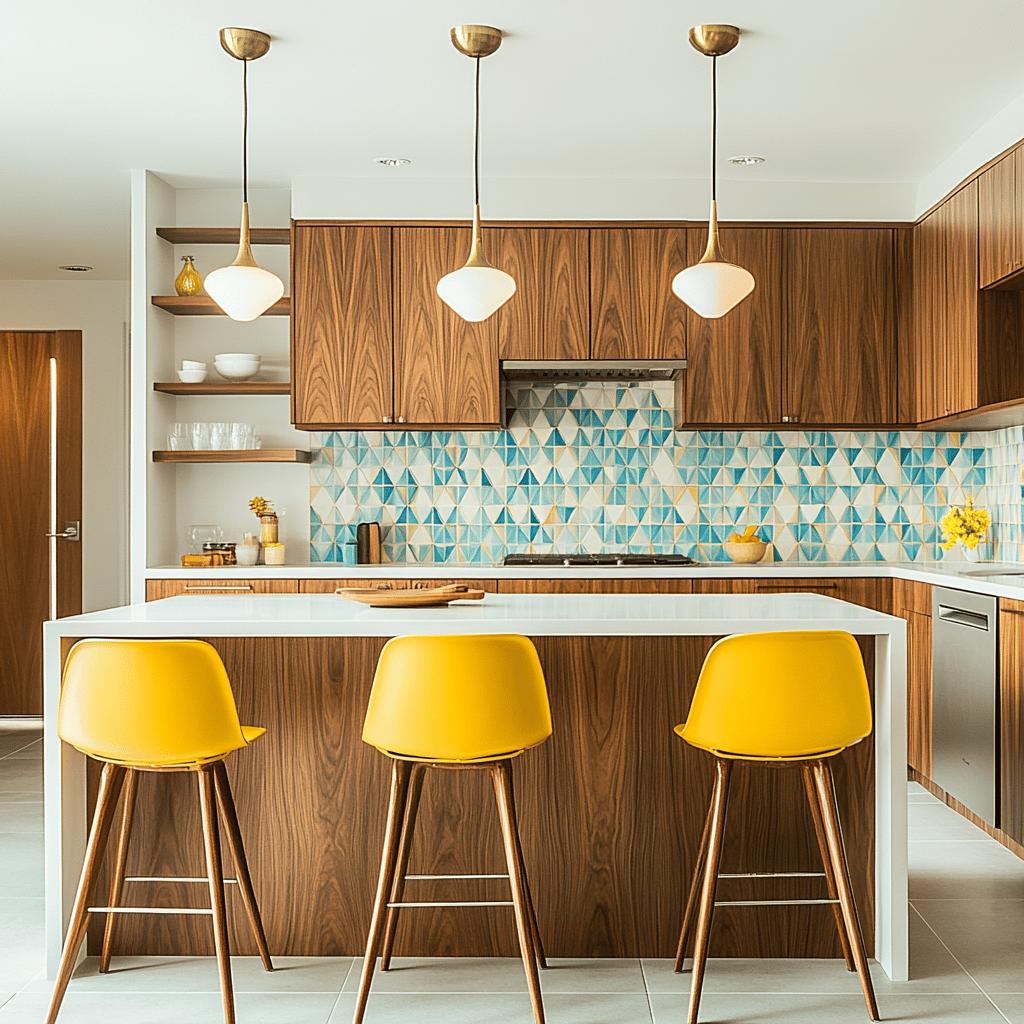 Descubra como o Estilo Mid-Century Pode Transformar Sua Cozinha em um Clássico Moderno! 3 15 Ideias de Cozinhas Modernas de Estilo Mid-Century: O Clássico Sempre em Alta
