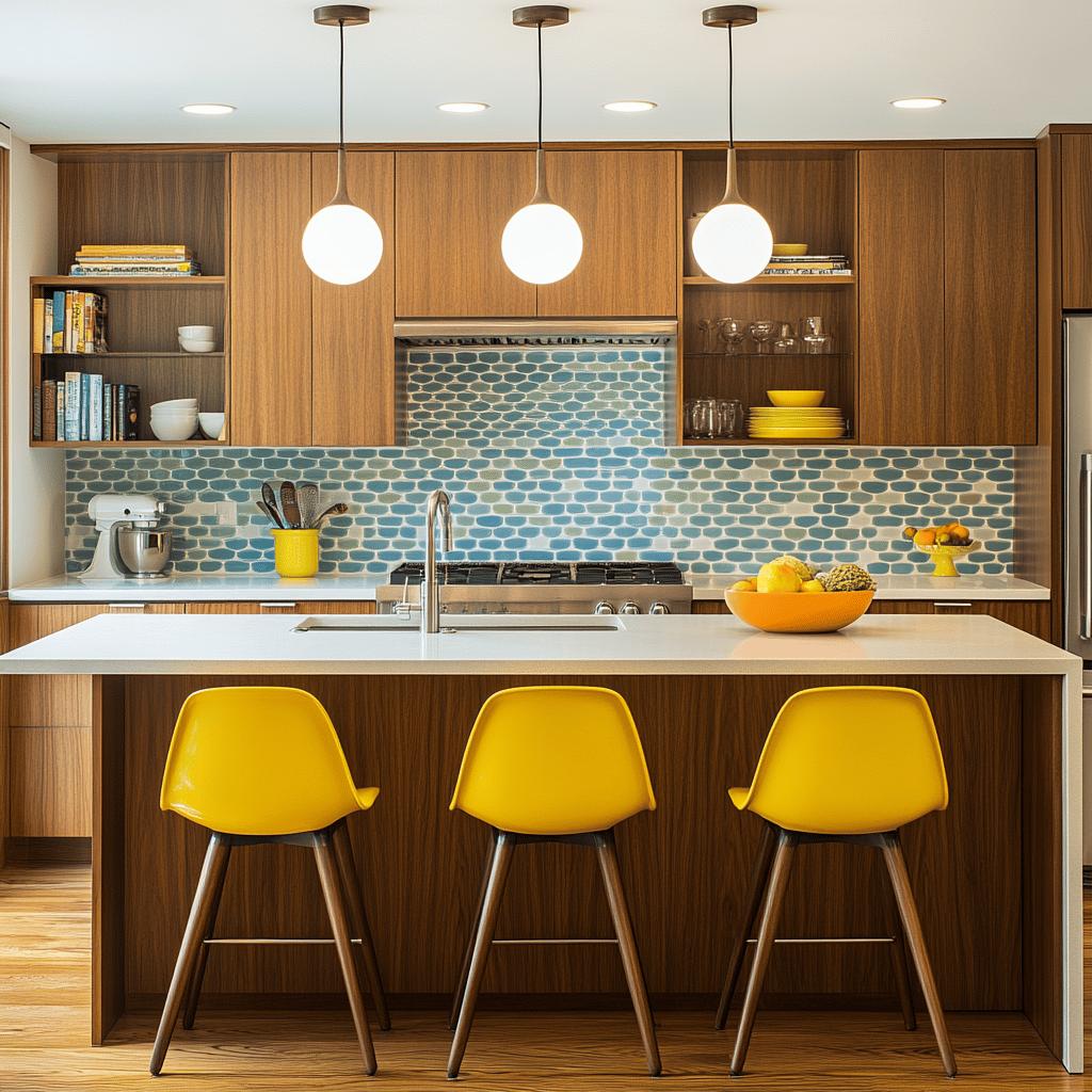Descubra como o Estilo Mid-Century Pode Transformar Sua Cozinha em um Clássico Moderno! 5 15 Ideias de Cozinhas Modernas de Estilo Mid-Century: O Clássico Sempre em Alta
