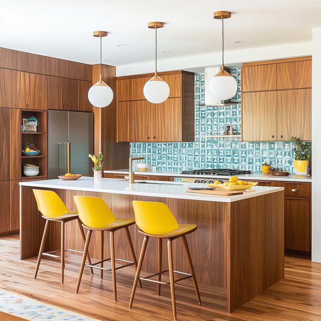 Descubra como o Estilo Mid-Century Pode Transformar Sua Cozinha em um Clássico Moderno! 6 15 Ideias de Cozinhas Modernas de Estilo Mid-Century: O Clássico Sempre em Alta
