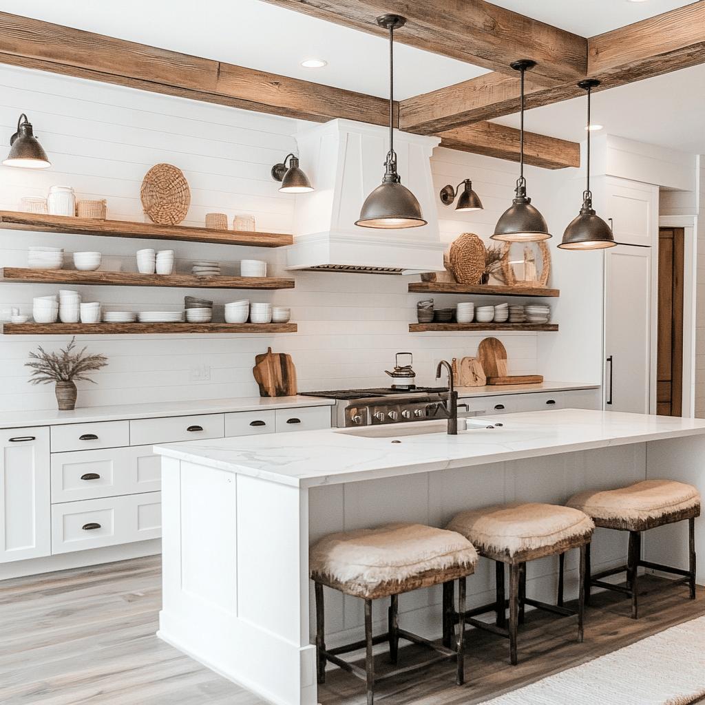 Descubra Como Transformar Sua Cozinha com Estas 15 Ideias Modernas no Estilo Farmhouse! 1 15 Ideias para Cozinhas Modernas no Estilo Farmhouse que Você Vai Amar
