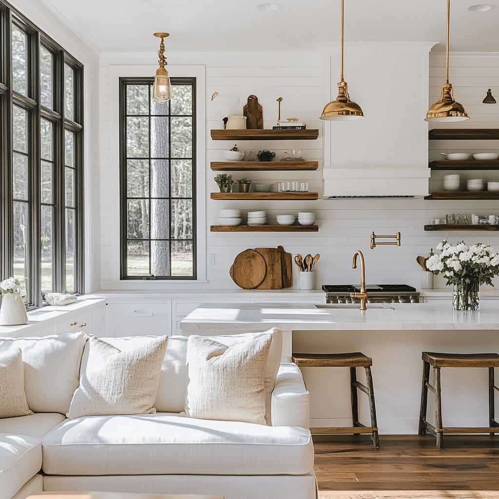 Descubra Como Transformar Sua Cozinha com Estas 15 Ideias Modernas no Estilo Farmhouse! 5 15 Ideias para Cozinhas Modernas no Estilo Farmhouse que Você Vai Amar