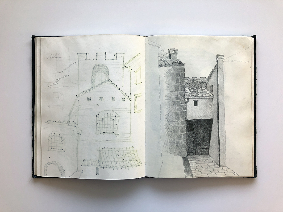 Desvendando o Fascínio do Desenho: Uma Jornada Artística Inesquecível 10 Esboços de viagem de Bob Borson, capturando informações.