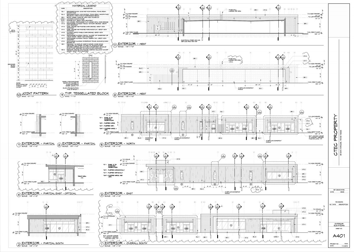 Melhores Práticas para Documentar a Arquitetura de Sistemas 7 Desenhos de construção - Elevações externas - copyright Bob Borson