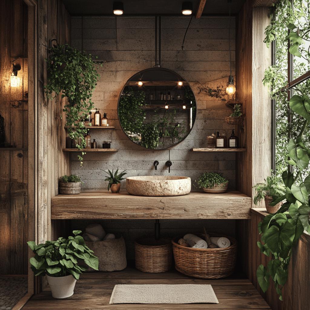 Ideias de Banheiros Rústicos que Combinam Simplicidade e Charme para Sua Casa 6 BANHEIRO RÚSTICO: 60 IDEIAS QUE TRAZEM SIMPLICIDADE E CHARME PARA CASA