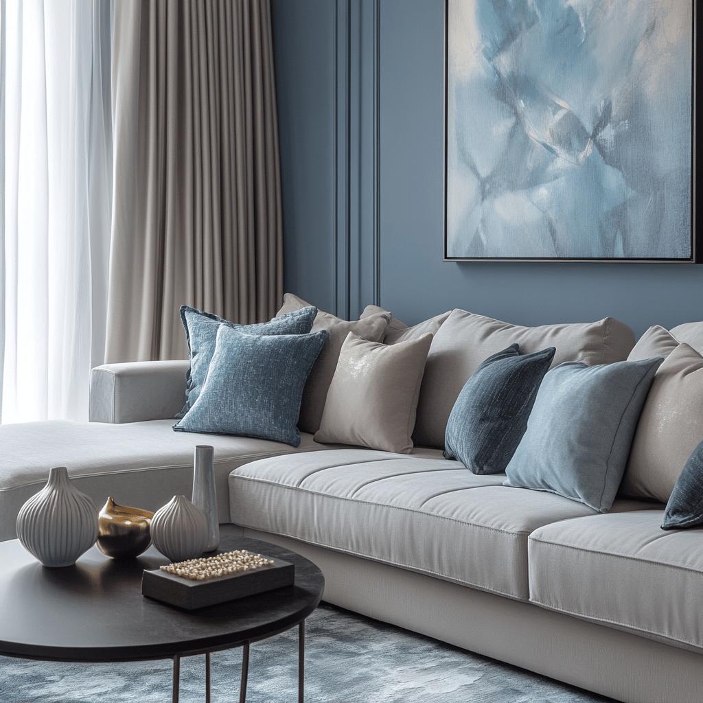 Descubra como o Cinza Azul Pode Transformar Seu Espaço com Estas 70 Ideias Versáteis! 2 70 Formas de Usar Cinza Azul com uma Decoração Versátil