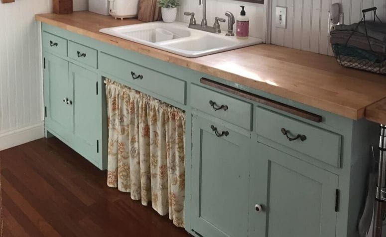 Ideias inspiradoras para decoração de cortinas na cozinha 3 Cortina para pia: 40 ideias encantadoras para decorar sua cozinha