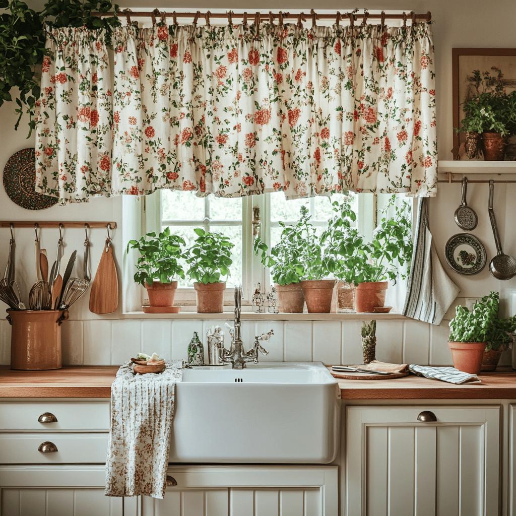 Ideias inspiradoras para decoração de cortinas na cozinha 8 Cortina para pia: 40 ideias encantadoras para decorar sua cozinha