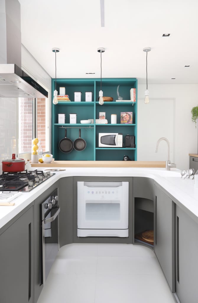 Transforme sua Cozinha: 90 Ideias Incríveis em U que Você Precisa Conhecer! 1 MSAD ARQUITETURA